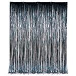 DR72350 Black Foil Fringe Curtain